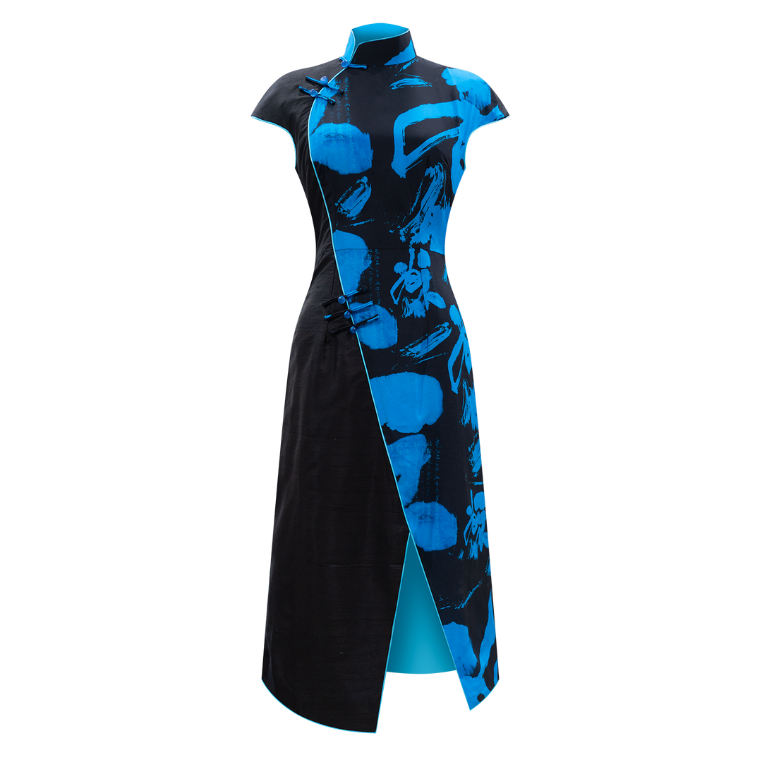 SPARKLE COLLECTION x HKMoA【CALLIGRAPHY IN CURSIVE SCRIPT】100% Silk Che